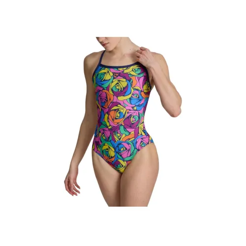 Arena MaxLife Eco Ван-Пис Купальник Женские Oddball Розовый с Multiple Морскими Узорами