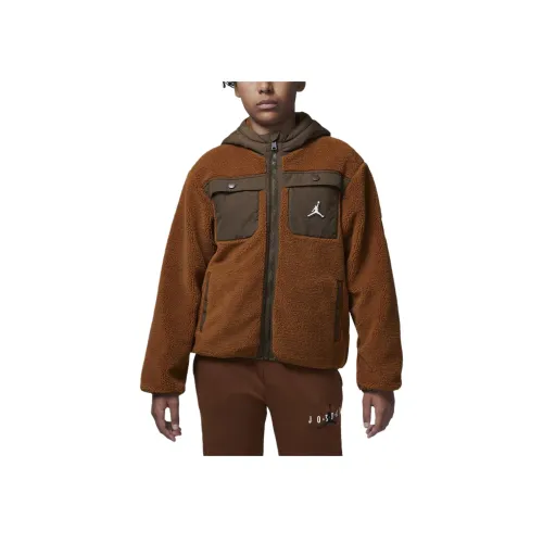 Джордан Куртки Пальто Пустыня Медный Подростки