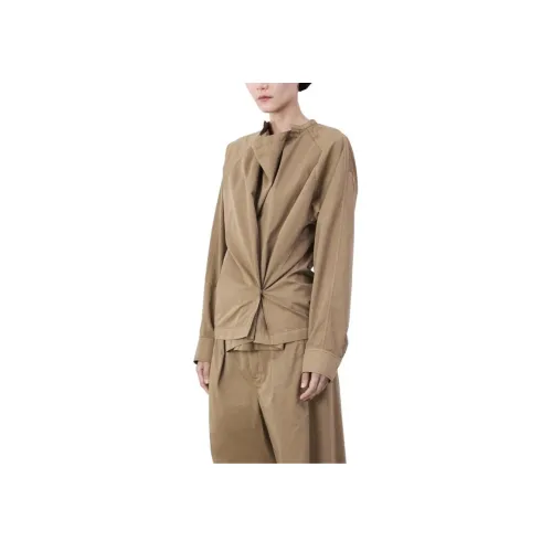 Lemaire FW24 Рубашка Женская Котенок Коричневый