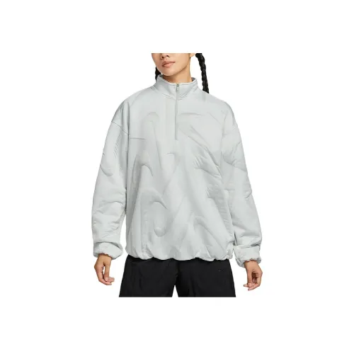 NIKE Sportswear Березовый вереск/Свет Серебристо-серый Женские Свитшоты