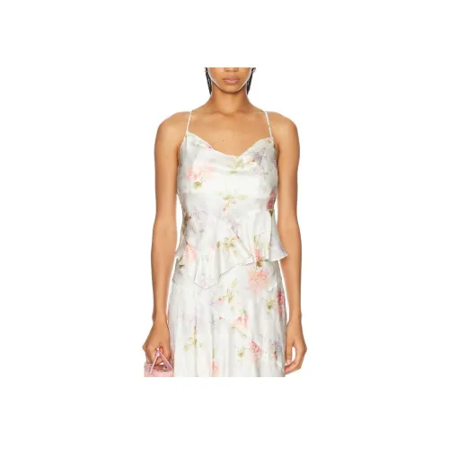 LOVESHACKFANCY Топ на бретелях Женский Белый