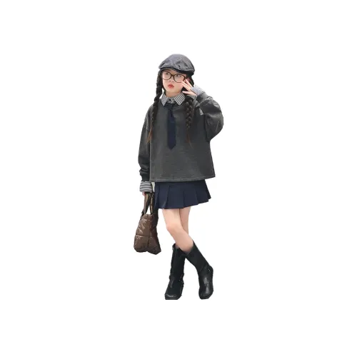 SUPEREDGE Серый комплект Школьный возраст Комплекты с юбкой