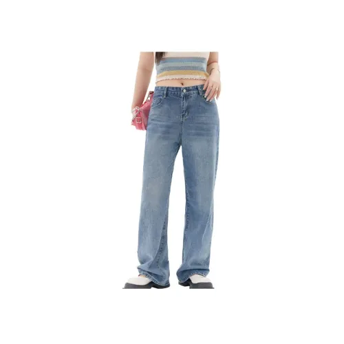 M5T6 Синие Женские Джинсы
