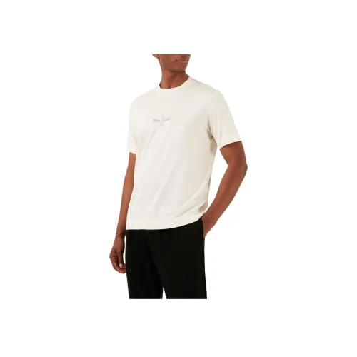 EMPORIO ARMANI Бежевые Мужские T-рубашки