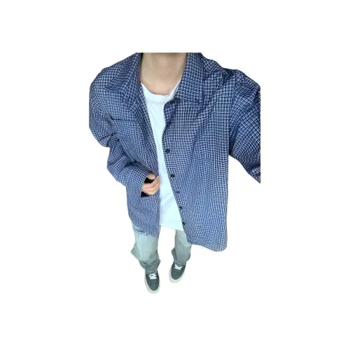 PODGORNOI Синий Мужская Рубашка