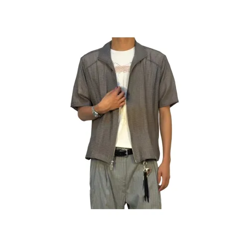 GANGZAI Короткий рукав рубашка унисекс