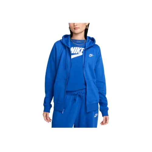 Nike Sportswear Club Флис Толстовка Женская Королевский Синий
