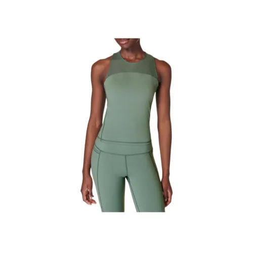 Sweaty Betty Cold Лесной зеленый Женские Спортивные майки без рукавов