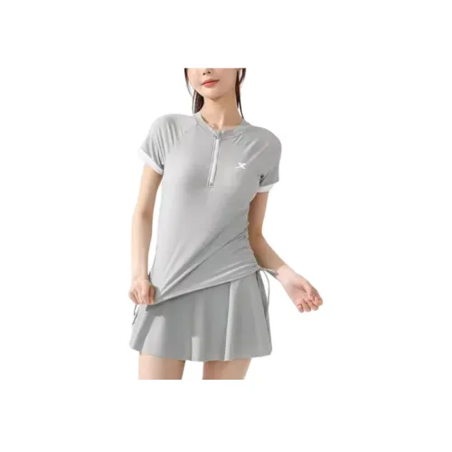 XTEP Двухкомпонентный купальник женский светло-голубой