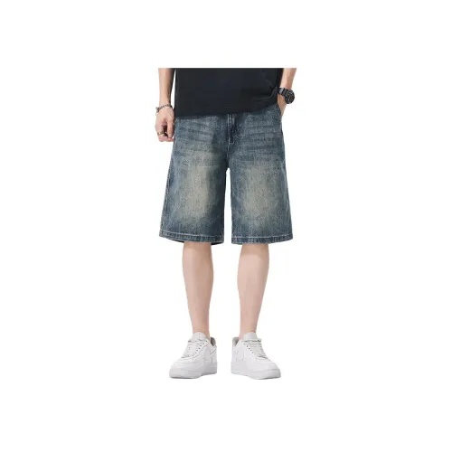 FAIRWHALE Синие Унисекс Джинсовые Шорты