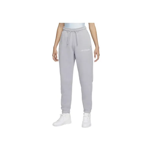 Джордан Серый Женские Вязаные Тренировочные Штаны