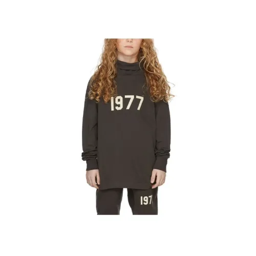 Fear of God ESSENTIALS 1977 Series Черный Железный KIDS T-Рубашки