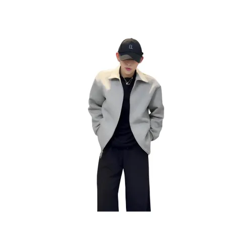 Hypeyourself Элегантный Серый Унисекс Куртки