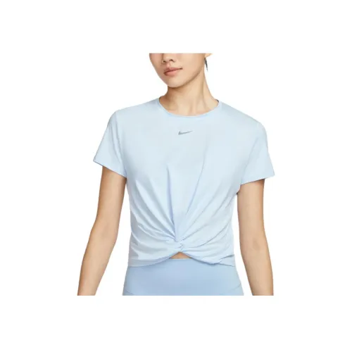 Nike Dri Fit Стандартная футболка Женская 423 Фиолетовый Синий Черный