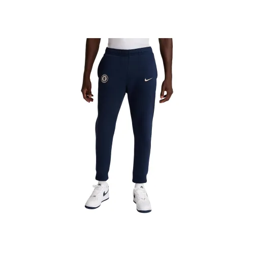 Найк Вязаные Тренировочные Штаны Мужские Синие