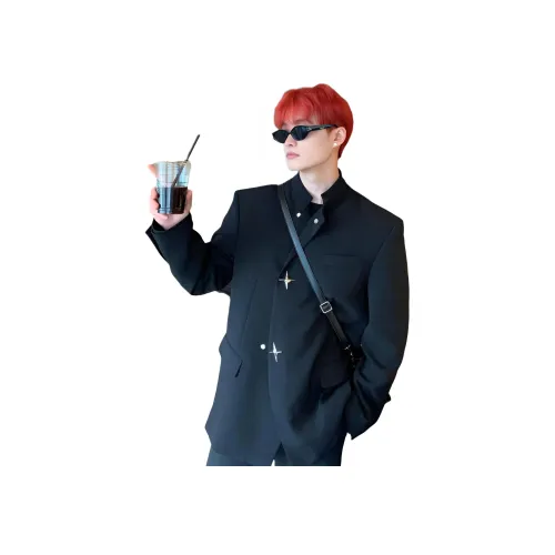 SZSX Черный Унисекс Костюмы Чжуншань