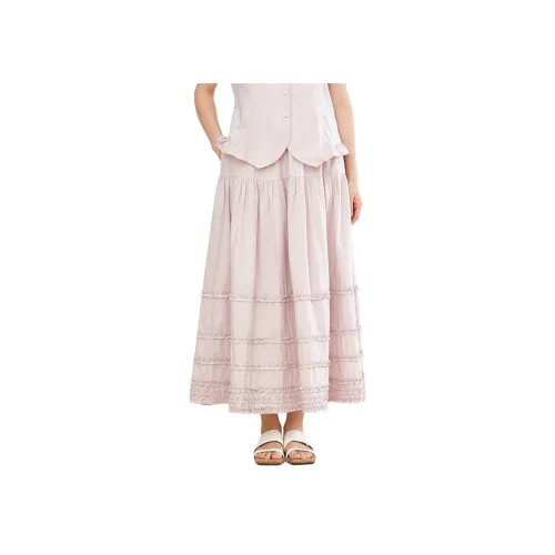 ZIMO Женские Повседневные Длинные Юбки