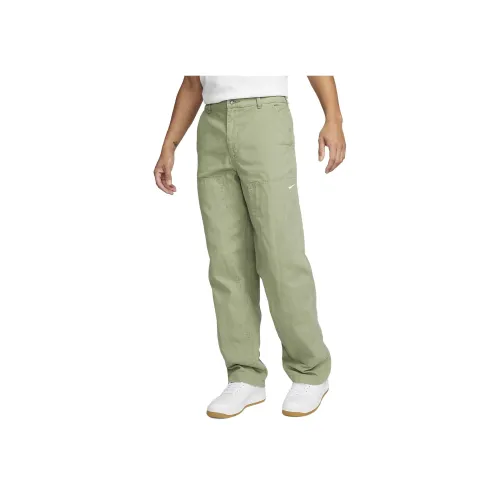 Nike Светло-зеленые мужские вязаные тренировочные штаны