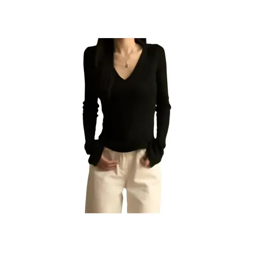 AWAO Черные Женские T-рубашки