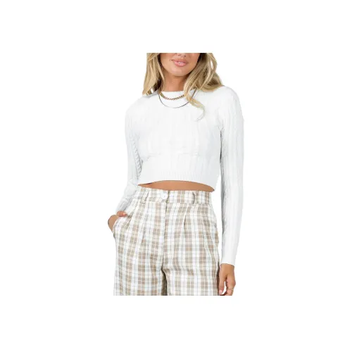 PRINCESS POLLY MCCARTHY Свитер Трикотаж Женский Белый Белый