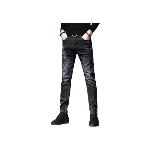 VUAS Черные Унисекс Джинсы