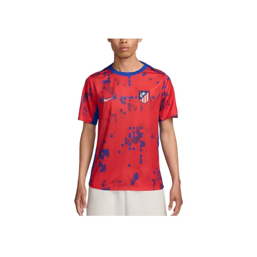 Nike Dri FIT Футбол Atlético Madrid ACADEMY Pro Футбол Джерси Мужской Светло-красный Deep Королевский Белый