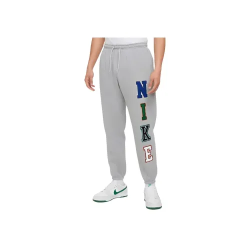 Найк Вязаные Тренировочные Штаны Мужские Серые