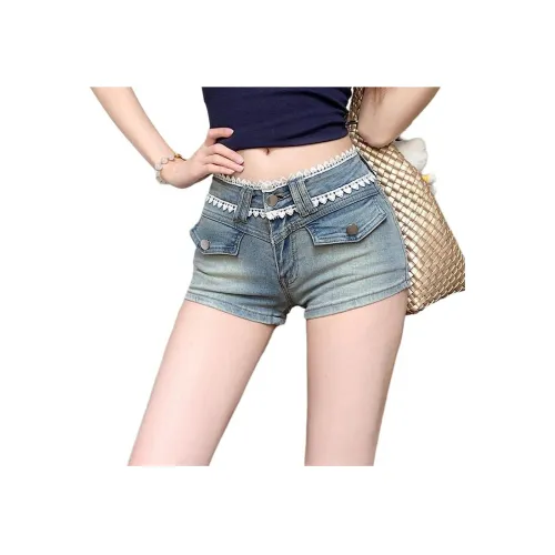 KULAIYA Винтажные Светло-Женские Джинсовые Шорты