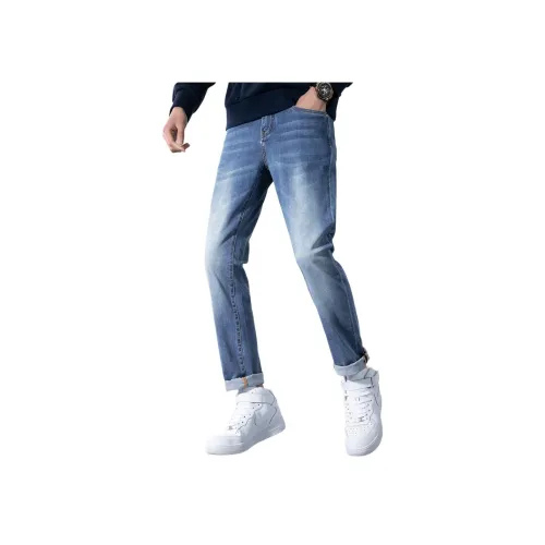 Red Bean Джинсы Мужские Светлый Деним