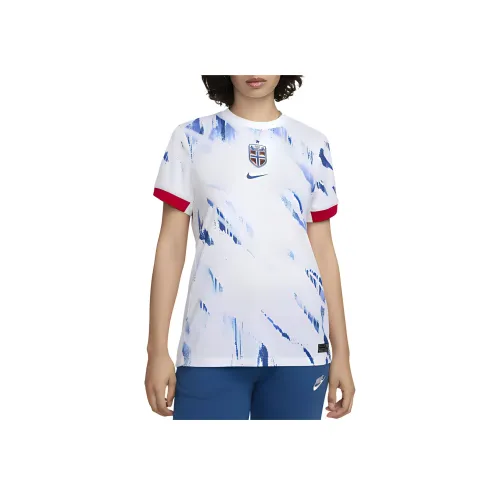 nike Norway Женская Команда 2024 25 Stadium Гостевая Футболка Женская Белая