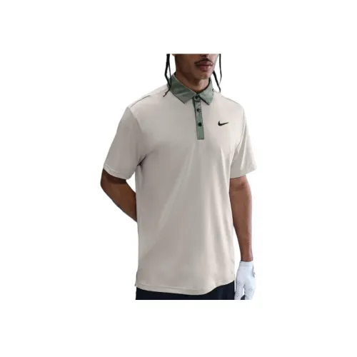 Мужское поло Nike светло-коричневого цвета