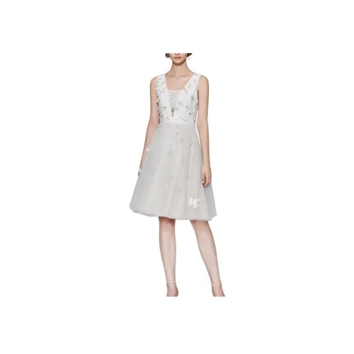 Badgley Mischka Без рукавов Платье Женское Белое