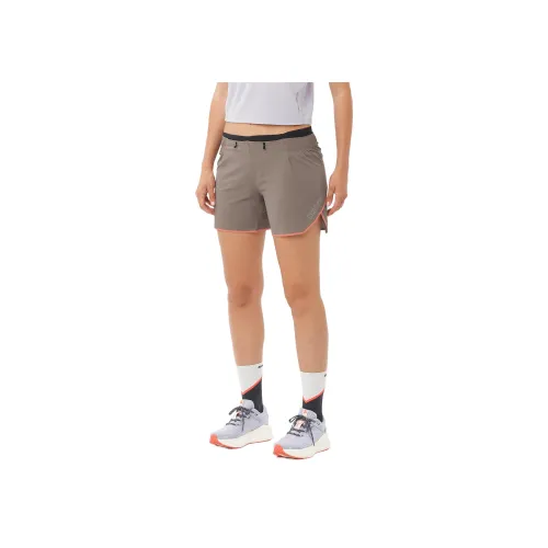 SALOMON Повседневные шорты Женские Железо Серый