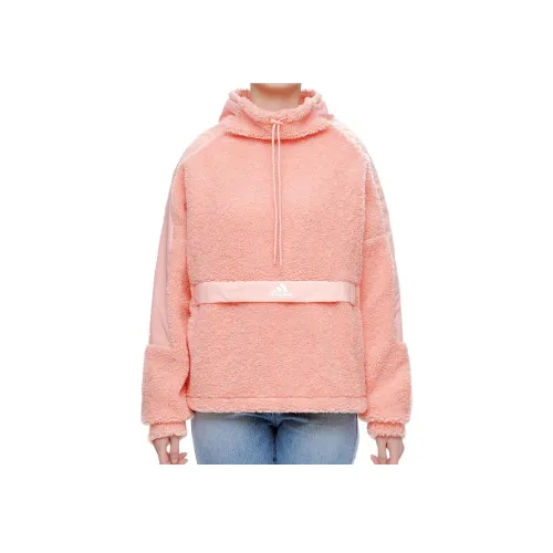 Adidas Velvet Feel Куртка Женская Розовая