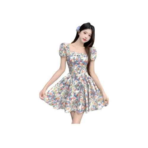 HTHK Короткий рукав Платье Женское