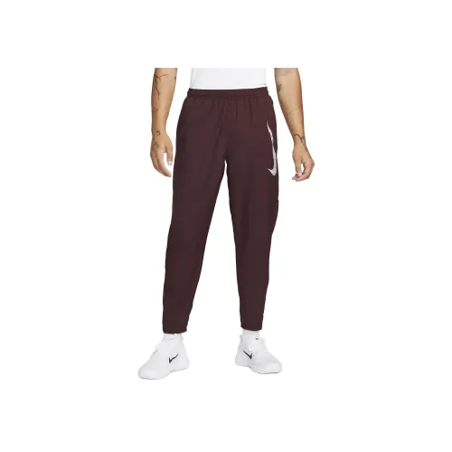 Найк Вязаные Тренировочные Штаны Мужские Красные