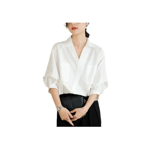 Si Bei'er Белые Женские Рубашки