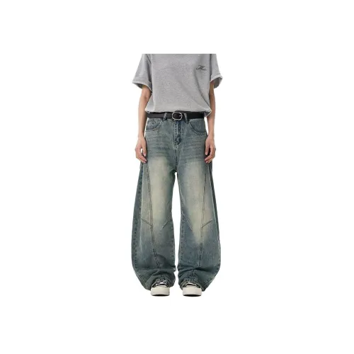 HIPHOPPUNKS Синий Мужской Джинсы