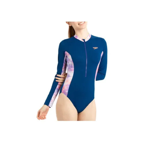 Speedo One-Piece Купальник Женский Синий Фиолетовый
