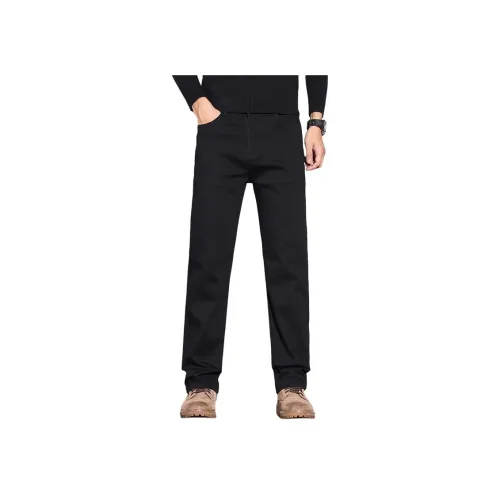 YUQIAN Черные Мужские Джинсы