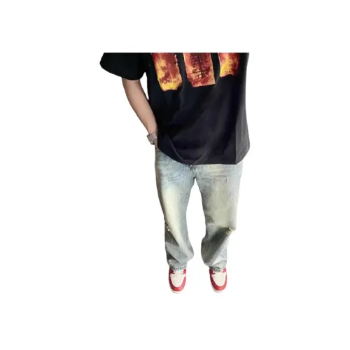 YEARNED Синий Унисекс Джинсы