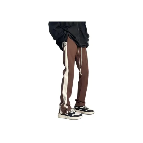 PWUE Коричневый Унисекс Повседневные Штаны