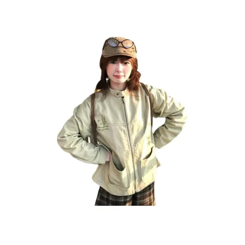 BVODE Светло-зеленые Женские Куртки