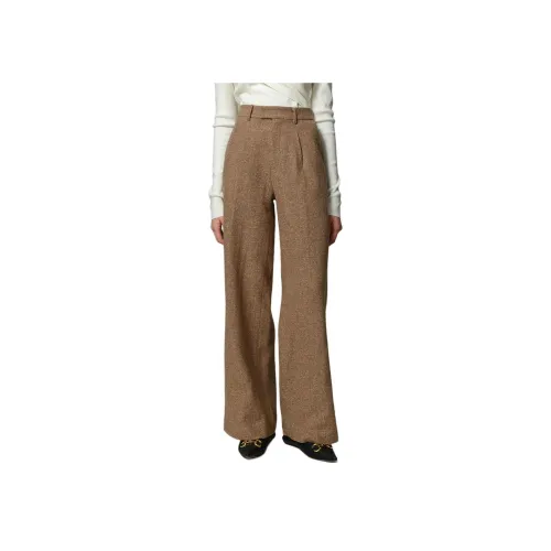 FABRIQUE Светло-коричневый женский костюм брюки