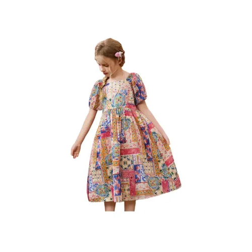 Платье ASK Летнее Многоцветное Детское
