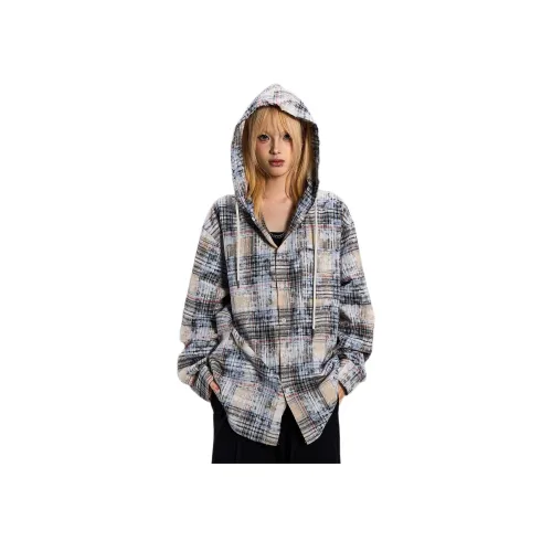 UNA RETA Синий Унисекс Рубашки