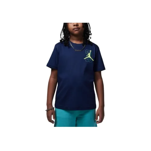 Джордан Темно-синие Унисекс T-рубашки