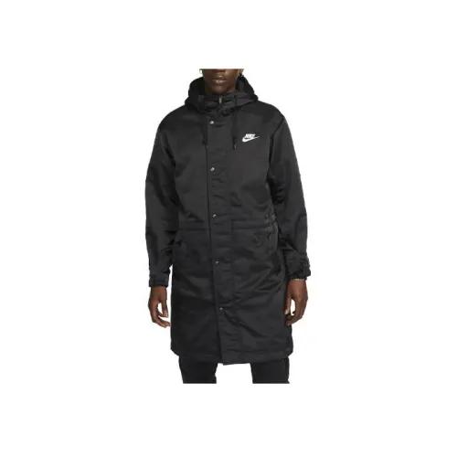 nike Club PARKA Пальто Мужской Черный