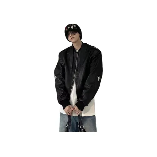 SOCKKEY Кожа Куртка Куртка Унисекс