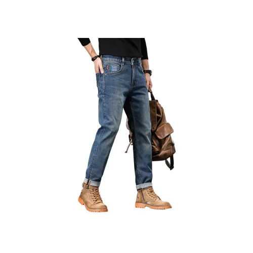 ZENGZHI Джинсы Облегающий крой Прямой крой Унисекс